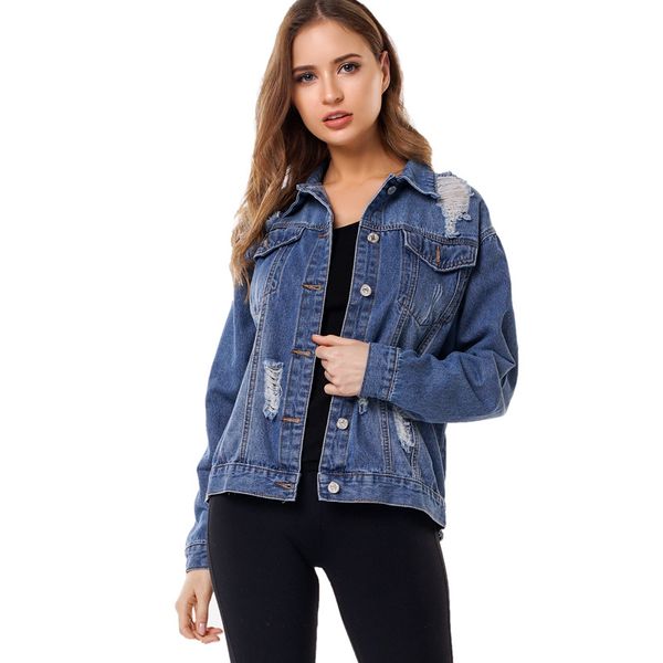 european style fashion women girls hole long sleeve retro rome jeans coats denim jackets, Black;brown
european style fashion women girls hole long sleeve retro rome jeans coats denim jackets, Black;brown