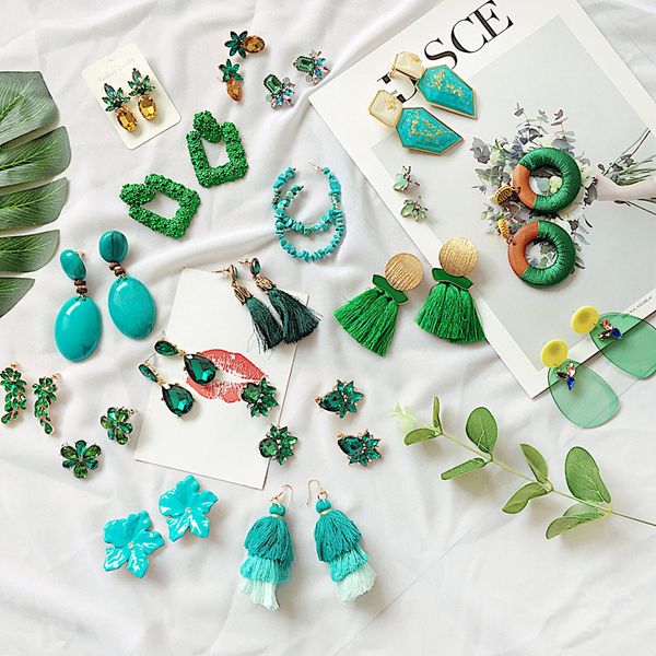 ztech big bohemia statement dangle drop earring wholesale women green crystal earrings for women party good quality za earrings, Silver
ztech big bohemia statement dangle drop earring wholesale women green crystal earrings for women party good quality za earrings, Silver