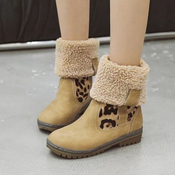 monerffi winter boots women warm snow boots leopard foldable buckle plush low heels mid-calf shoes woman botas mujer, Black
monerffi winter boots women warm snow boots leopard foldable buckle plush low heels mid-calf shoes woman botas mujer, Black
