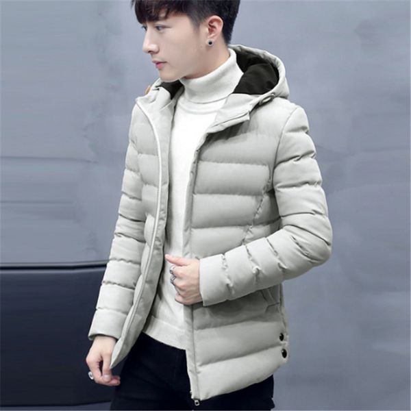 2018 new coat men thick winter down jacket students korean version of the handsome slim hooded jacket, Black
2018 new coat men thick winter down jacket students korean version of the handsome slim hooded jacket, Black