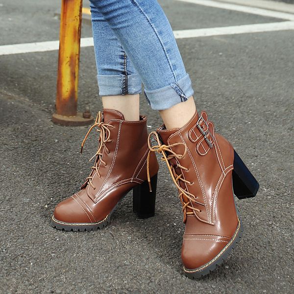 oversized -6 boots women shoes ankle boots for women ladies shoes woman winter belt buckle cross strap thick heel, Black
oversized -6 boots women shoes ankle boots for women ladies shoes woman winter belt buckle cross strap thick heel, Black
