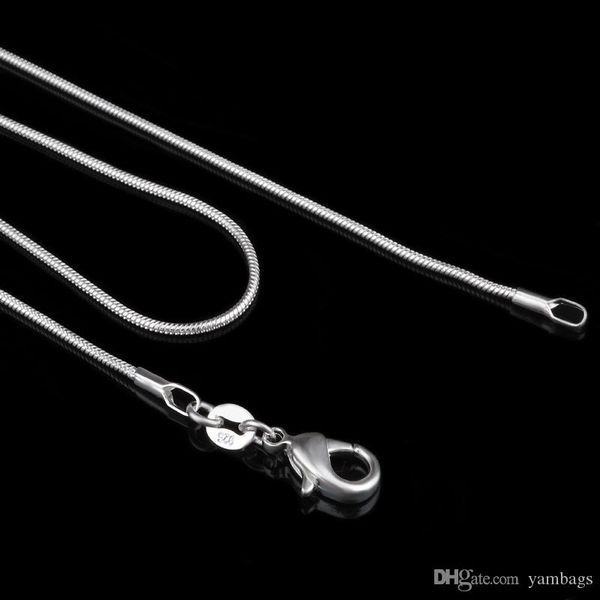925 stamped snake chains 1mm sterling silver jewelry men women fashion lobster clasp necklace accessories fit pendant 16 18 20 22 24inch
925 stamped snake chains 1mm sterling silver jewelry men women fashion lobster clasp necklace accessories fit pendant 16 18 20 22 24inch
