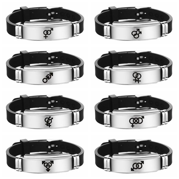 gay pride bracelet black stainless steel bangle boy girl symbol gay pride women friendship silicone bracelets jewelry, Golden;silver
gay pride bracelet black stainless steel bangle boy girl symbol gay pride women friendship silicone bracelets jewelry, Golden;silver