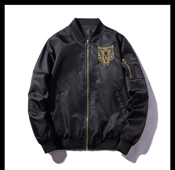 new 2019 men rib embroidered tiger ma1 pilot fashion couple baseball coats & jackets abstract digital coat motor #l3, Black;brown
new 2019 men rib embroidered tiger ma1 pilot fashion couple baseball coats & jackets abstract digital coat motor #l3, Black;brown