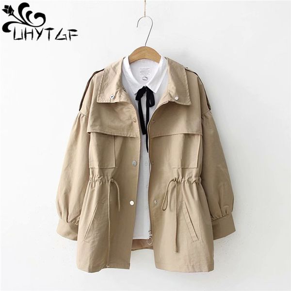 uhytgf 2019 spring trench coats plus size woman coat korean loose wild student trench coat female splicing belt design x307, Tan;black
uhytgf 2019 spring trench coats plus size woman coat korean loose wild student trench coat female splicing belt design x307, Tan;black