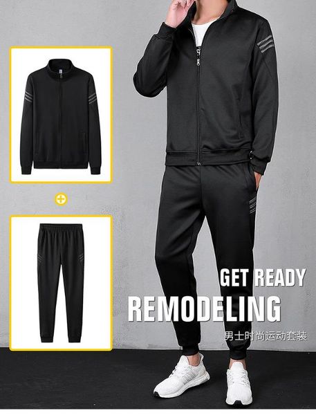 2019 new solid men's casual clothing set stand collar clothing set for men simple design 2 colors size xs to 2xl j9526-0434-a, Gray
2019 new solid men's casual clothing set stand collar clothing set for men simple design 2 colors size xs to 2xl j9526-0434-a, Gray