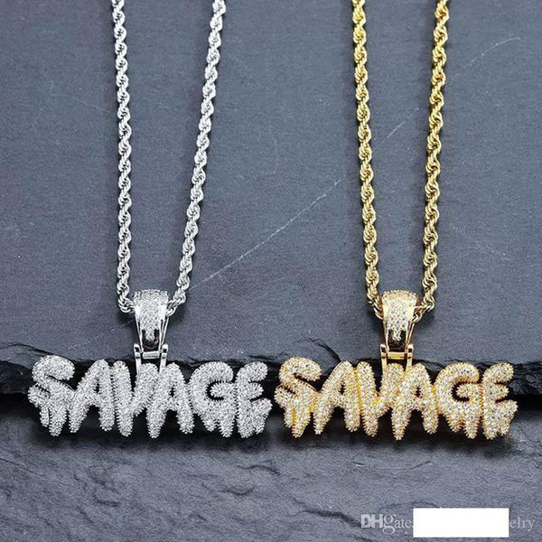 hip hop letter necklace brass gold color iced out chains micro pave cuban cubic zircon savage pendant necklace charm for men gifts, Silver
hip hop letter necklace brass gold color iced out chains micro pave cuban cubic zircon savage pendant necklace charm for men gifts, Silver