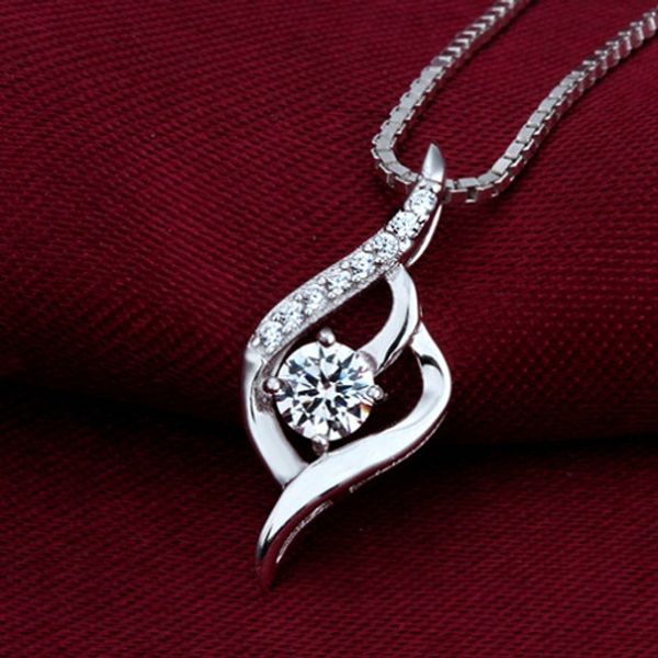 925 silver pendants necklaces women's jewelry water drop open fashion charming dazzling mother'day gifts send mum no chains bijout
925 silver pendants necklaces women's jewelry water drop open fashion charming dazzling mother'day gifts send mum no chains bijout