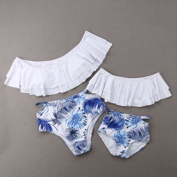 mother daughter family matching bikini swimsuit womens men kids girls swimwear, Blue
mother daughter family matching bikini swimsuit womens men kids girls swimwear, Blue