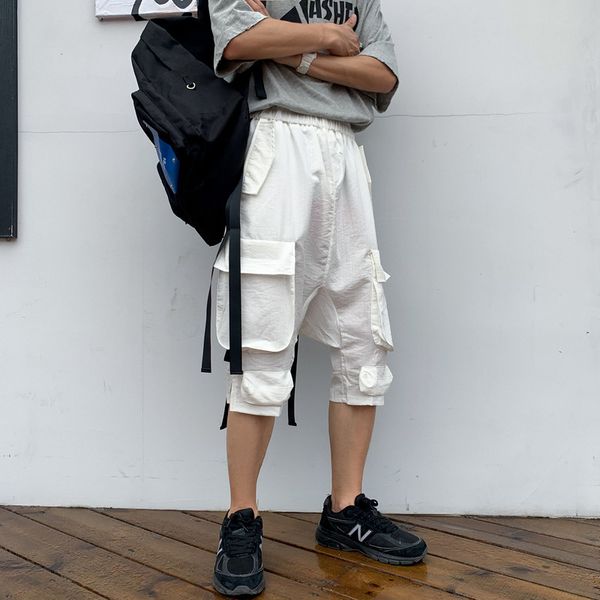 2019 autumn new tide male japanese youth three-dimensional multi-pocket neutral loose student casual cropped trousers m-2xl, Black
2019 autumn new tide male japanese youth three-dimensional multi-pocket neutral loose student casual cropped trousers m-2xl, Black