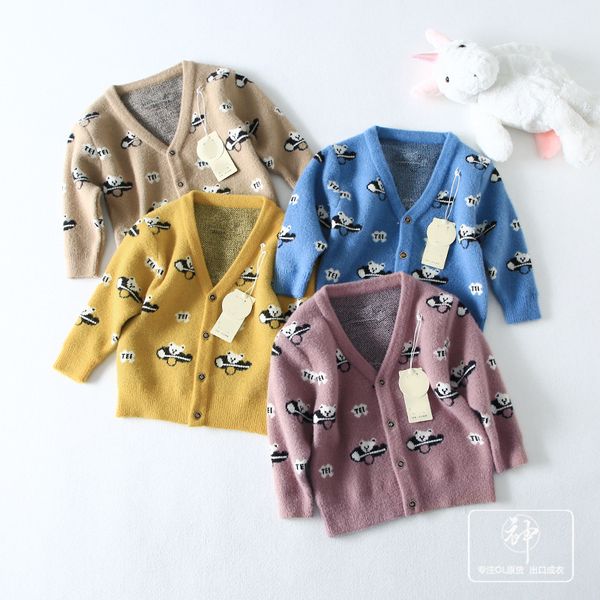 a generation of men and women child baby printed v-neck soft versatile knitted cardigan short jacket entity, Blue
a generation of men and women child baby printed v-neck soft versatile knitted cardigan short jacket entity, Blue