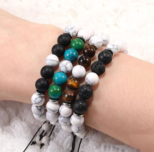 trendy natural volcanic stone handmade beaded bracelets turquoise weave rope adjustable hand chain diffuser yaga beads bracelet jewelry gift, Black
trendy natural volcanic stone handmade beaded bracelets turquoise weave rope adjustable hand chain diffuser yaga beads bracelet jewelry gift, Black
