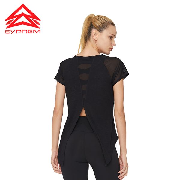 syprem running t shirt slub jersey running sports wear for women compression short sleeve mesh breathable gym tank 18fd2040, Black;blue
syprem running t shirt slub jersey running sports wear for women compression short sleeve mesh breathable gym tank 18fd2040, Black;blue