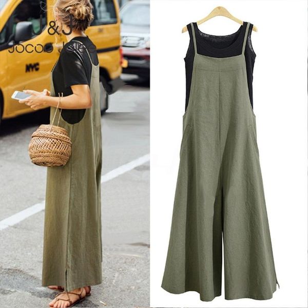 women's jumpsuits & rompers jocoo jolee cotton linen jumpsuit women 2021 casual wide leg pants loose romper strappy dungaree bib overal, Black;white
women's jumpsuits & rompers jocoo jolee cotton linen jumpsuit women 2021 casual wide leg pants loose romper strappy dungaree bib overal, Black;white
