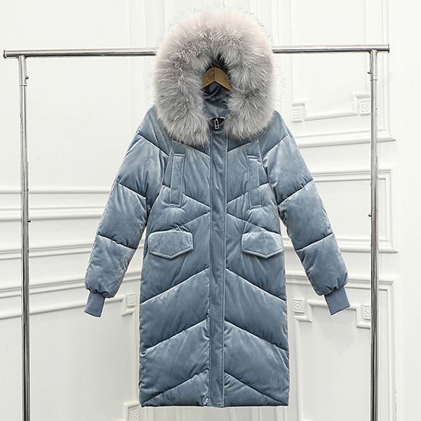 fashion women 2019 velvet down parka big collar big fur winter parka large code jacket long loose collar female y190926, Black;white
fashion women 2019 velvet down parka big collar big fur winter parka large code jacket long loose collar female y190926, Black;white