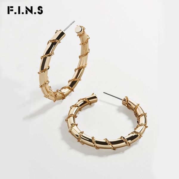 f.i.n.s big earrings jewelry wholesale c-shaped chain twist female earrings geometry round hoop earring statement, Golden;silver
f.i.n.s big earrings jewelry wholesale c-shaped chain twist female earrings geometry round hoop earring statement, Golden;silver