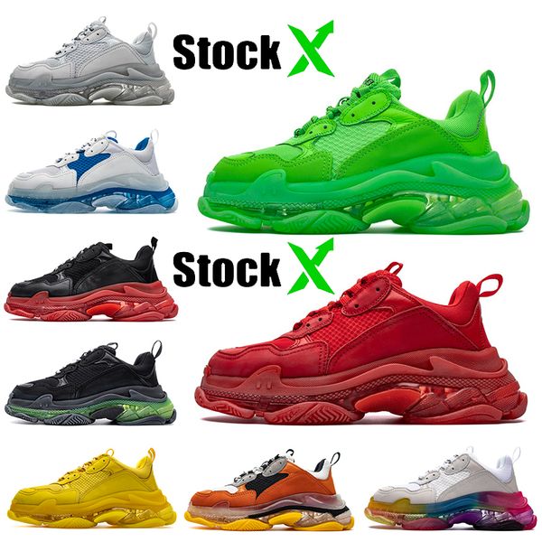 fashion volt red triple s crystal bottoms mens womens casual shoes paris 17fw designer sneakers vintage dad platform ace luxury shoes 36-45, Black
fashion volt red triple s crystal bottoms mens womens casual shoes paris 17fw designer sneakers vintage dad platform ace luxury shoes 36-45, Black