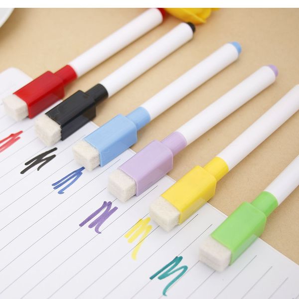 6pcs/lot coloured ink whiteboard marker pen set with eraser marker pen children kids stationery gift erasable, Black;red
6pcs/lot coloured ink whiteboard marker pen set with eraser marker pen children kids stationery gift erasable, Black;red