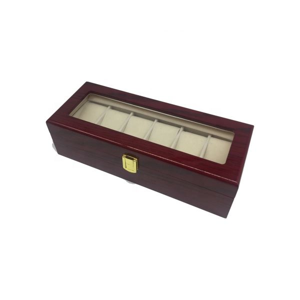 6 slots wood watch display boxes case watch organizer velvet linning window, Black;blue
6 slots wood watch display boxes case watch organizer velvet linning window, Black;blue