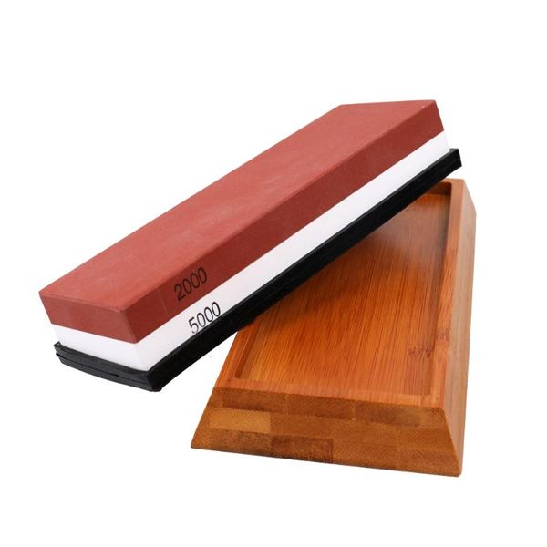 new double-sided bicolor whetstone cutter sharpener stone for kitchen white corundum sharpening tool with silica gel underlay
new double-sided bicolor whetstone cutter sharpener stone for kitchen white corundum sharpening tool with silica gel underlay