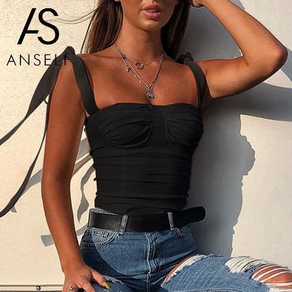 2019 summer women tank bandage strap sleeveless slim tight vest crop female tunics black beige, White
2019 summer women tank bandage strap sleeveless slim tight vest crop female tunics black beige, White