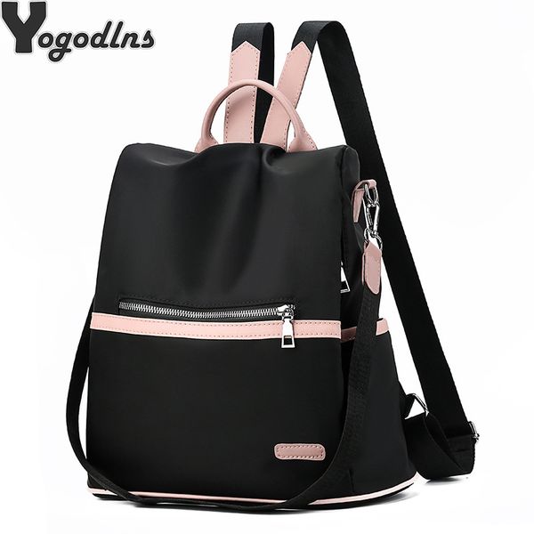 2020 casual oxford backpack women black waterproof nylon school bags for teenage girls fashion travel tote packbag
2020 casual oxford backpack women black waterproof nylon school bags for teenage girls fashion travel tote packbag