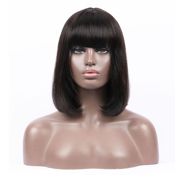 human hair wigs short human hair wigs bob wig with bangs for black woman dorisy non remy brazilian short bob wig
human hair wigs short human hair wigs bob wig with bangs for black woman dorisy non remy brazilian short bob wig