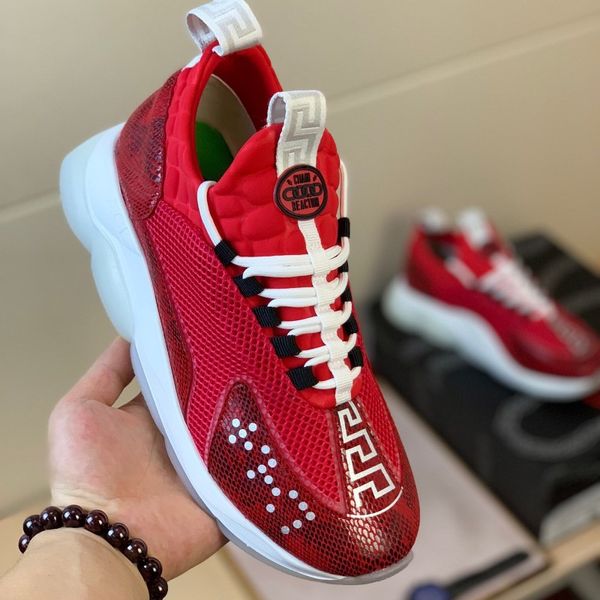 new luxury chain reaction casual ladies designer shoes mens womens fashion district medusa link-embossed sole with box, Black
new luxury chain reaction casual ladies designer shoes mens womens fashion district medusa link-embossed sole with box, Black