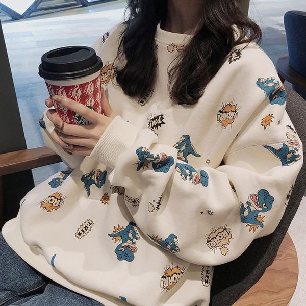 women's sweatshirt autumn thin loose korean version of the headless capless coat chaoshan lazy cartoon long-sleeved shirt, Black
women's sweatshirt autumn thin loose korean version of the headless capless coat chaoshan lazy cartoon long-sleeved shirt, Black