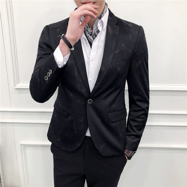 xz1802 new style men leisure suit men's wear korean-style slim fit small suit men business jacket one-piece, White;black
xz1802 new style men leisure suit men's wear korean-style slim fit small suit men business jacket one-piece, White;black