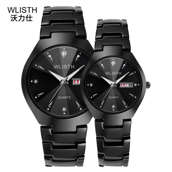 luxury men's luminous watch tungsten steel waterproof fashion student couple watch male calendar quartz watch, Slivery;brown
luxury men's luminous watch tungsten steel waterproof fashion student couple watch male calendar quartz watch, Slivery;brown