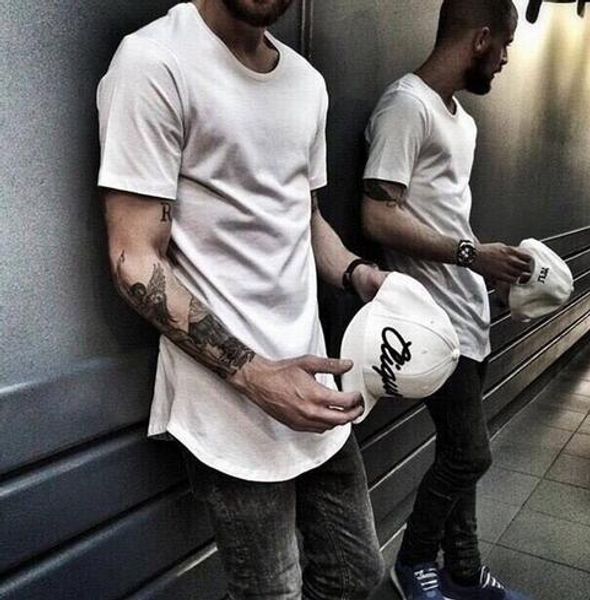men's t shirt kanye west extended round sweep t-shirt curved hem long line hip hop urban blank justin bieber, White;black
men's t shirt kanye west extended round sweep t-shirt curved hem long line hip hop urban blank justin bieber, White;black