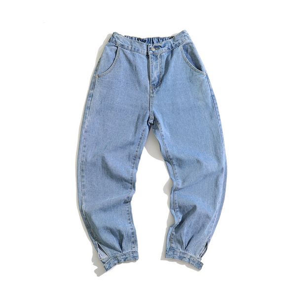 thickening jeans men's fashion washed solid color casual retro jean pants man streetwear hip hop loose straight denim trousers, Blue 
thickening jeans men's fashion washed solid color casual retro jean pants man streetwear hip hop loose straight denim trousers, Blue
