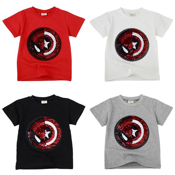 spiderman captain heart flipped sequin kids t shirts 4 colors boys 100% cotton t-shirts boys t shirt kids clothes magic discolora tc190307w, Blue;gray
spiderman captain heart flipped sequin kids t shirts 4 colors boys 100% cotton t-shirts boys t shirt kids clothes magic discolora tc190307w, Blue;gray
