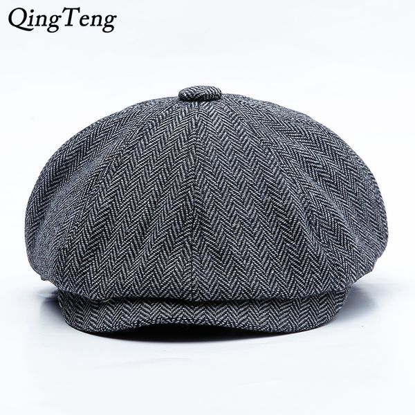 2 sizes peaky blinders men berets hat autumn new vintage herringbone octagon cap women casual pumpkin hat gatsby flat beret hats y200110, Blue;gray
2 sizes peaky blinders men berets hat autumn new vintage herringbone octagon cap women casual pumpkin hat gatsby flat beret hats y200110, Blue;gray