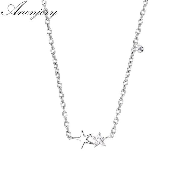 simple starfish micro star necklace clavicle chain 925 sterling silver necklace for women collares
simple starfish micro star necklace clavicle chain 925 sterling silver necklace for women collares
