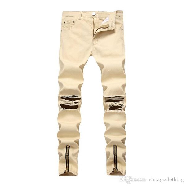 мужские high street карандаш джинсы брюки промытые сломанные дырки zipper дизайн брюки мужской твердые джинсовые брюки, Blue
мужские high street карандаш джинсы брюки промытые сломанные дырки zipper дизайн брюки мужской твердые джинсовые брюки, Blue