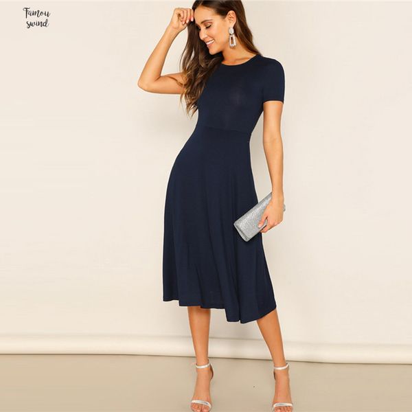 dress navy and flare solid dress elegant high waist a line dress 2019 summer stretchy ladies basics midi, Black;gray
dress navy and flare solid dress elegant high waist a line dress 2019 summer stretchy ladies basics midi, Black;gray