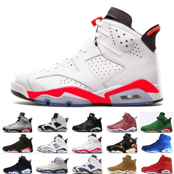 2019 Bred VI 6 6s Mens Basketball Shoes Infrared 23 3M Reflective Tinker Slam Dunk CNY Wheat Men Sports Sneakers Designer Trainers US 7-13
2019 Bred VI 6 6s Mens Basketball Shoes Infrared 23 3M Reflective Tinker Slam Dunk CNY Wheat Men Sports Sneakers Designer Trainers US 7-13