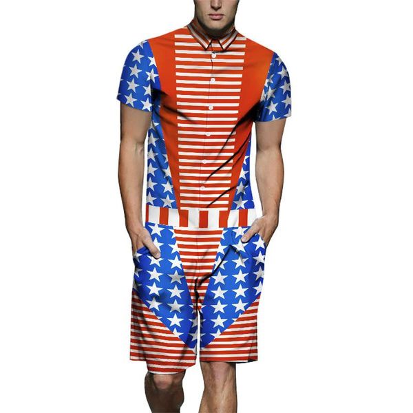 mens summer 19ss fashion tracksuits one piece usa flag designer shirts 3d printed cargo sets shorts casual outfits, Gray
mens summer 19ss fashion tracksuits one piece usa flag designer shirts 3d printed cargo sets shorts casual outfits, Gray