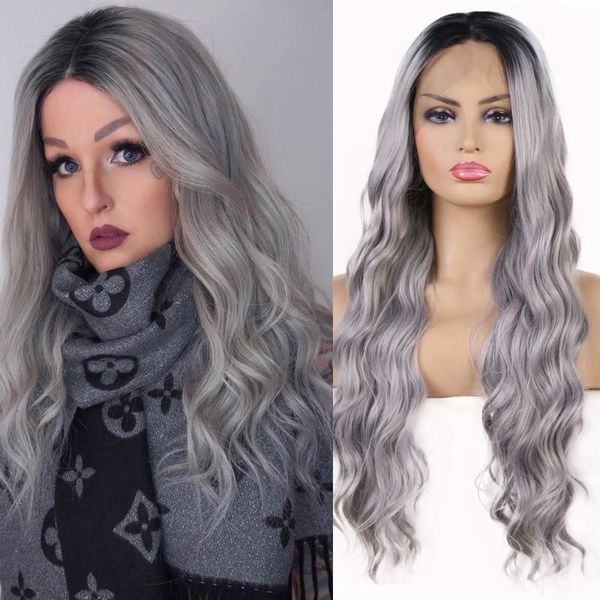 charisma ombre sliver grey wavy wigs synthetic lace front wig for all skins women cosplay be restyled for daily wear heat fiber, Black
charisma ombre sliver grey wavy wigs synthetic lace front wig for all skins women cosplay be restyled for daily wear heat fiber, Black