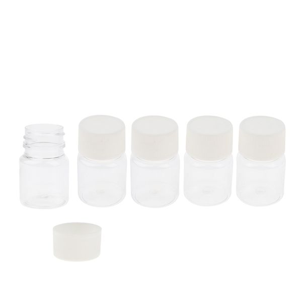 5pcs/set plastic container screw cap craft pot sample jar 15ml-100ml
5pcs/set plastic container screw cap craft pot sample jar 15ml-100ml