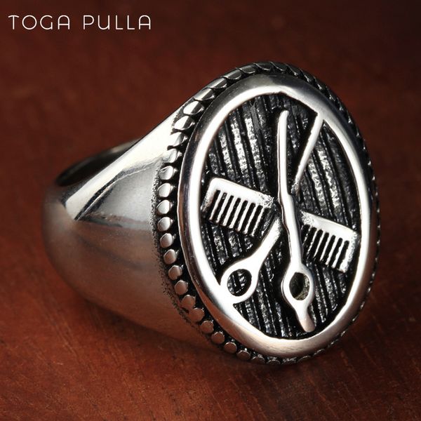 cluster rings 2021 fashion comb scissors ring men boy 316l stainless steel hair stylist signet personality punk biker jewelry, Golden;silver
cluster rings 2021 fashion comb scissors ring men boy 316l stainless steel hair stylist signet personality punk biker jewelry, Golden;silver