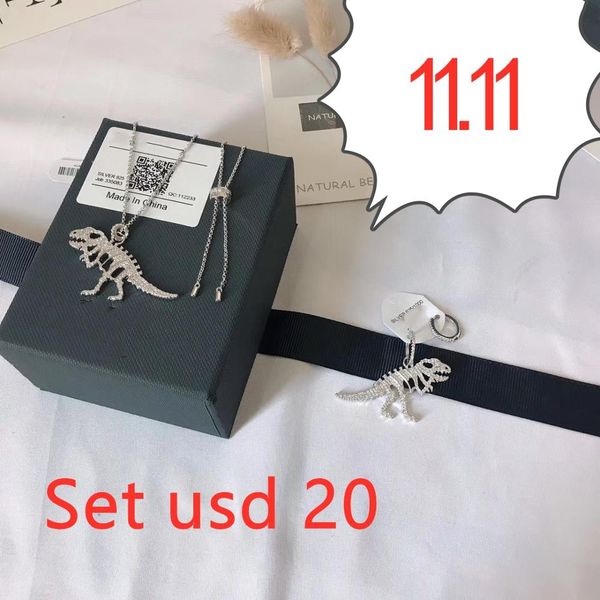 11.11 animal dinosaur bone charm necklace circle hoop earrings jewelry set 925 silver micro cubic zirconia women monaco
11.11 animal dinosaur bone charm necklace circle hoop earrings jewelry set 925 silver micro cubic zirconia women monaco