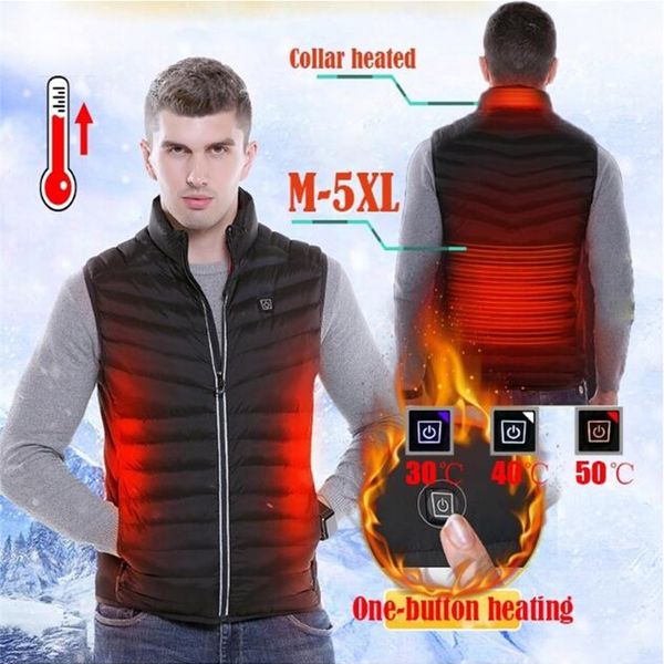 intelligent electric battery heated heating vest warm up zipper sleeveless jacket wind resistant vests m-5xl, Black;white
intelligent electric battery heated heating vest warm up zipper sleeveless jacket wind resistant vests m-5xl, Black;white