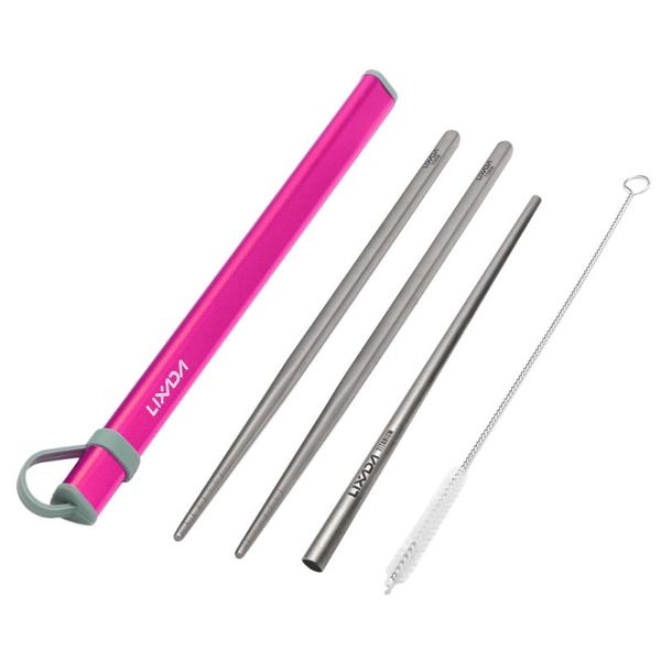 lixada camping cutlery set titanium chopsticks drinking straw cleaning brush with aluminum storage tube case for outdoor
lixada camping cutlery set titanium chopsticks drinking straw cleaning brush with aluminum storage tube case for outdoor