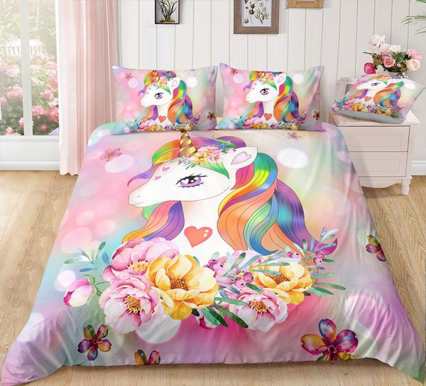 bomcom 3d digital printing bedding set little cute unicorn in flowers 3-piece duvet cover sets 100% microfiber
bomcom 3d digital printing bedding set little cute unicorn in flowers 3-piece duvet cover sets 100% microfiber