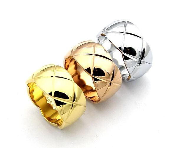 wide and narrow version of the plaid couple ring 18k gold female ring european and american style ring, Golden;silver
wide and narrow version of the plaid couple ring 18k gold female ring european and american style ring, Golden;silver
