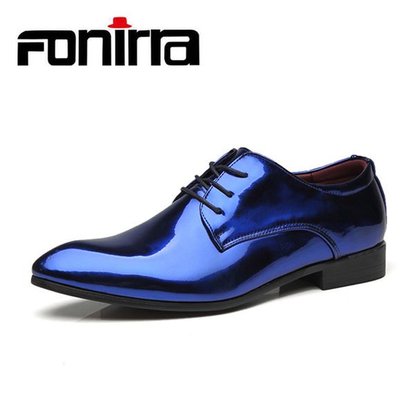 fonirra patent leather shoes men casual lace up pointed toe oxfords shoes men moccasins italian dress size 37-48 flats 972, Black
fonirra patent leather shoes men casual lace up pointed toe oxfords shoes men moccasins italian dress size 37-48 flats 972, Black