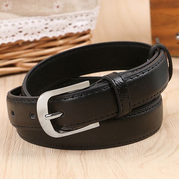 decoration summer simple black pu ladies thin versatile thin buckle belt casual pin pin belt, Black;brown 
decoration summer simple black pu ladies thin versatile thin buckle belt casual pin pin belt, Black;brown